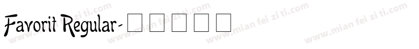 Favorit Regular字体转换